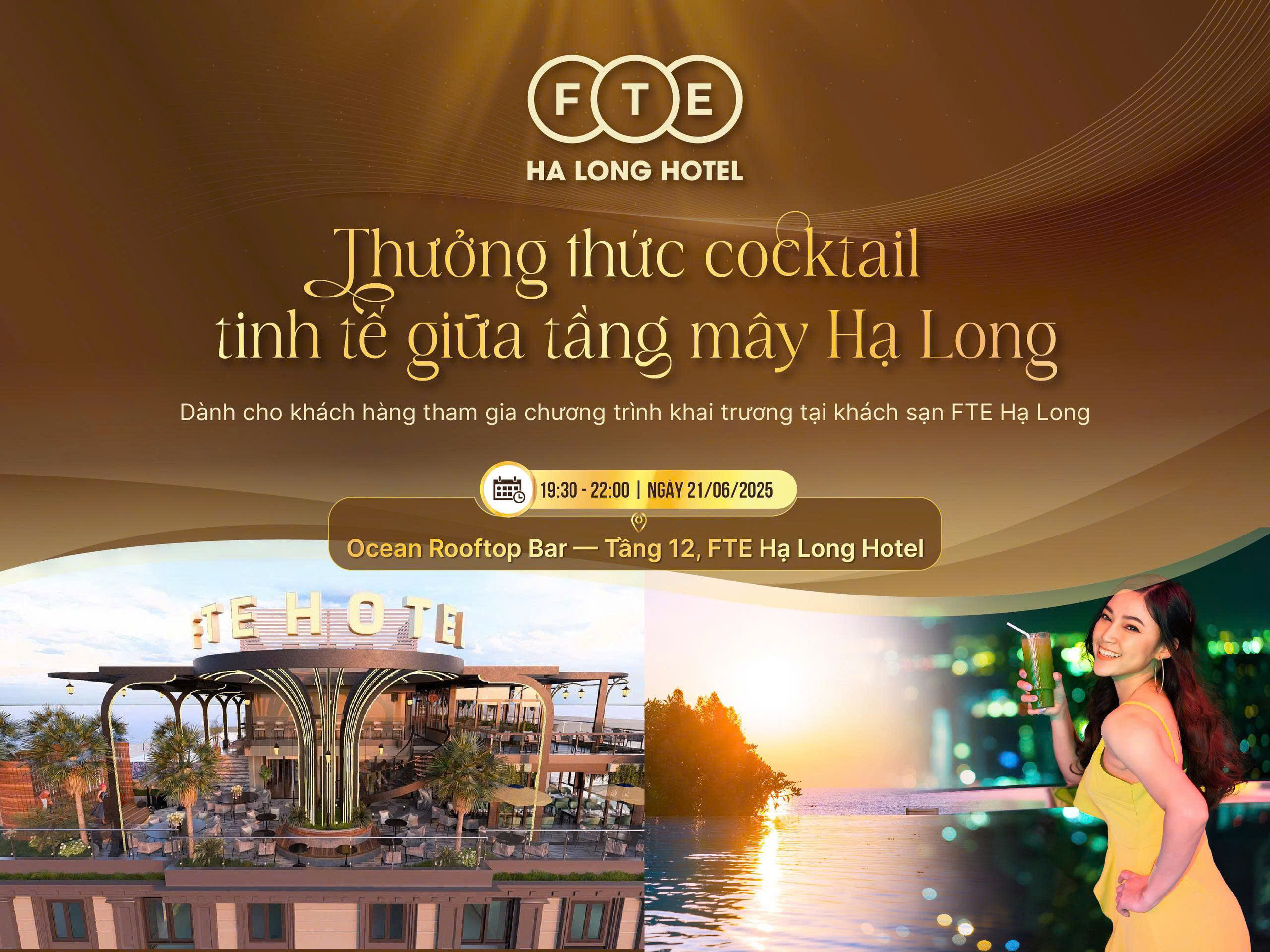 THƯỞNG THỨC COCKTAIL TINH TẾ GIỮA TẦNG MÂY HẠ LONG
