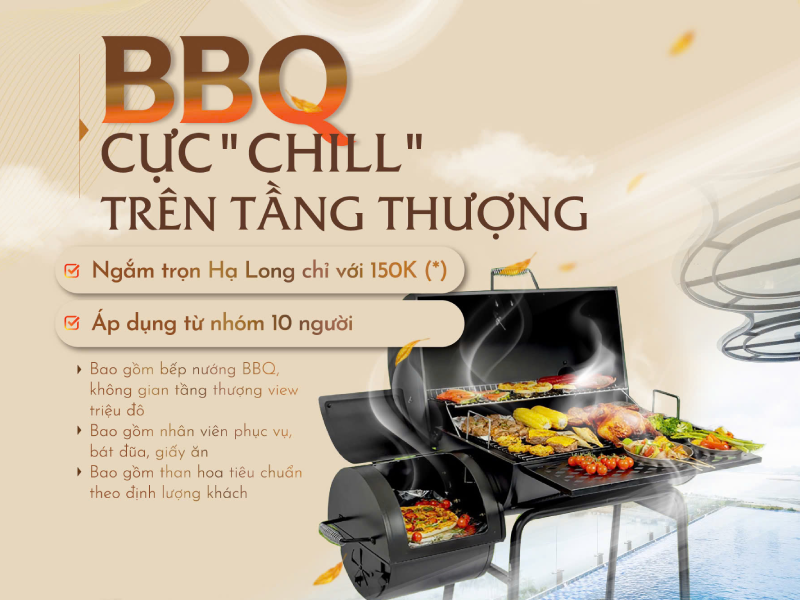 Trải nghiệm tiệc nướng BBQ ngoài trời tại FTE Hạ Long Hotel